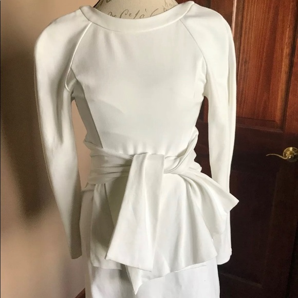 Revolve Lavish Alice White Long Sleeve Dress - Picture 3 of 7